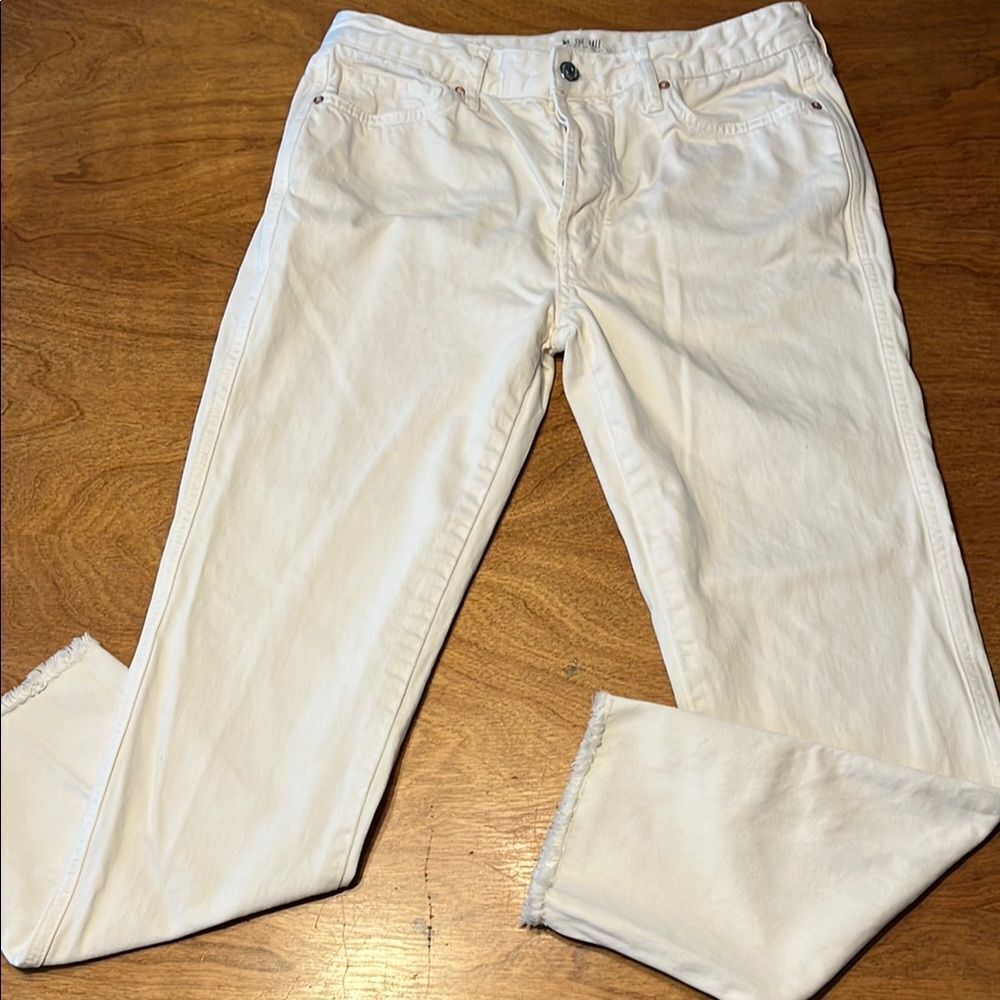 We The Free Cream Slim Crop Jeans